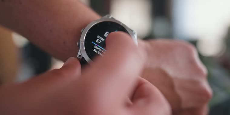 The morning sleep score, straight on the watch