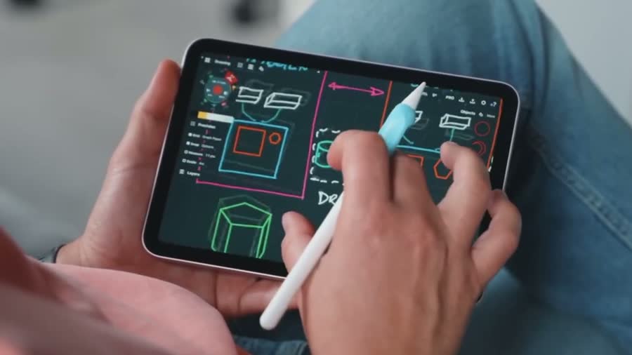 The Pencil experience stays here, on the iPad