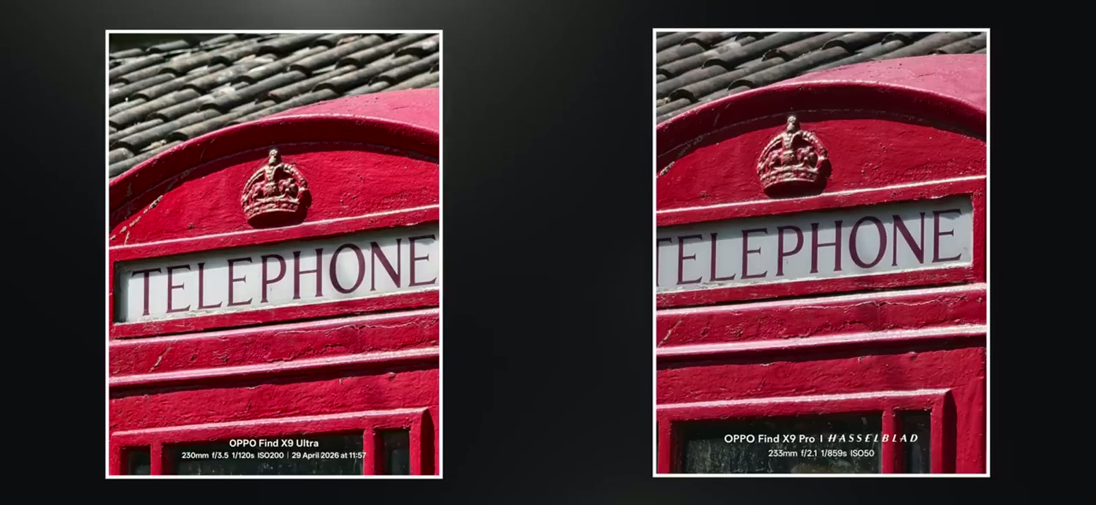 The telephone box at range: crop vs dedicated optics